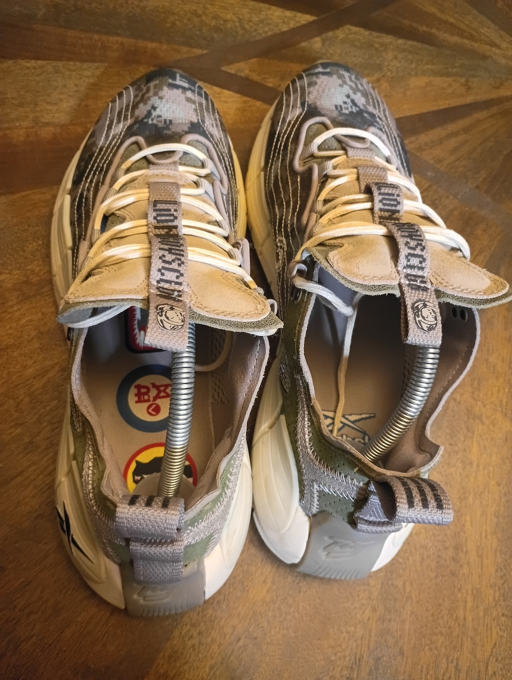 Reebok x Billionaire Boys Club Type Z-2 Camo Sneakers Mens 9.5 Gray/Beige Athlet - Picture 9 of 12